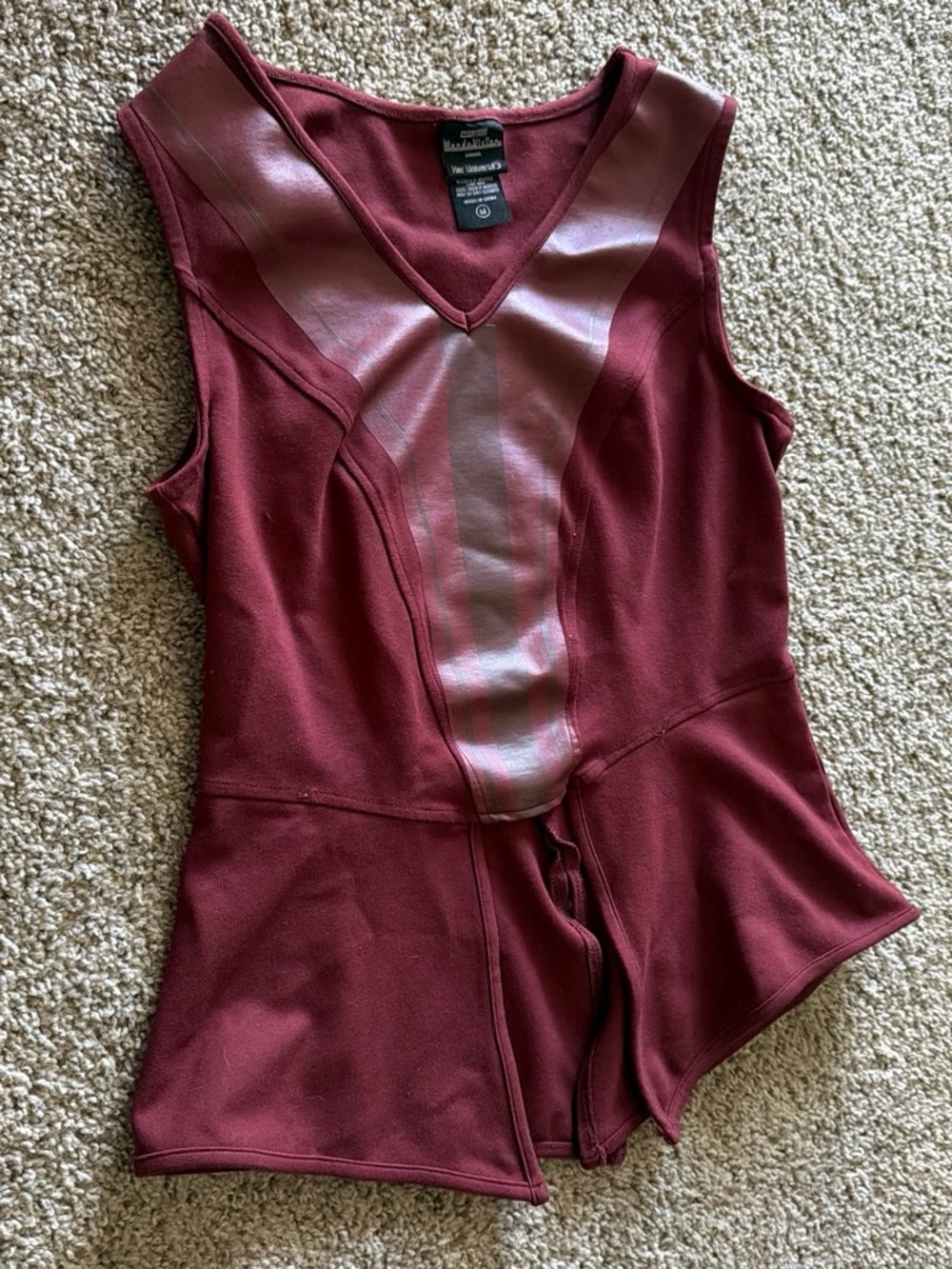Her Universe Burgundy Tank with Metallic Panel - Picture 1 of 3